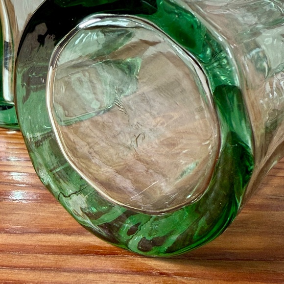 Set of 4 | Vintage Libbey Coca-Cola Glasses | Green Tint | Georgia Green - Picture 7 of 13